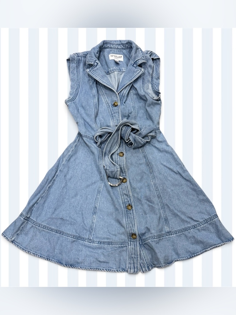 Denim Belted Lya Dress by Derek Lam 10 Crosby Light Wash Size 2